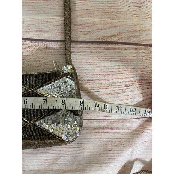 Unbranded Women's Sequin/Beaded Full Zip Closure Hand Bag - OS - Picture 4 of 9